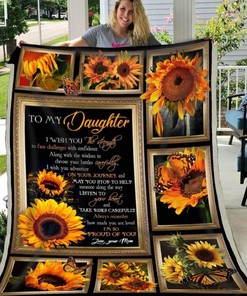 Sunflower Blanket For Daughter's Comfort