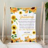 Sunflower Blanket For Grandma From Granddaughter