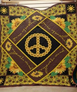 Sunflower Blanket That Celebrates Sunshine & Hippie Lifestyle