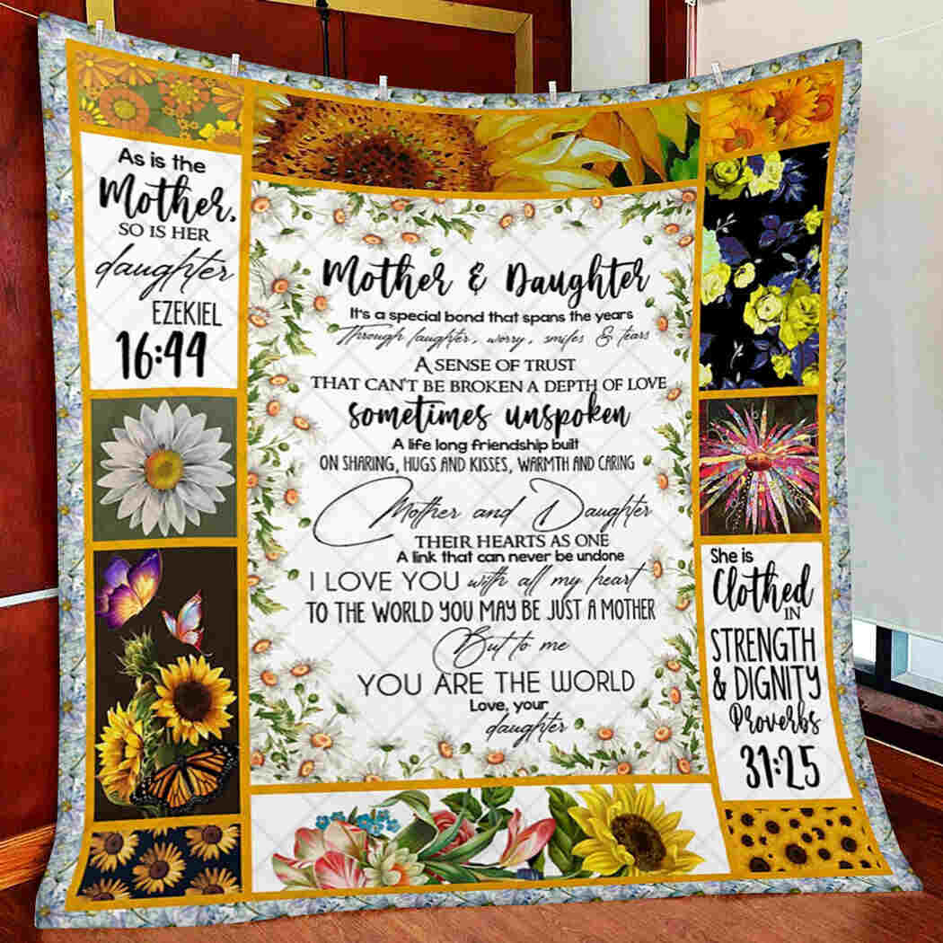 Sunflower Blanket To Celebrate Mother-Daughter Bond