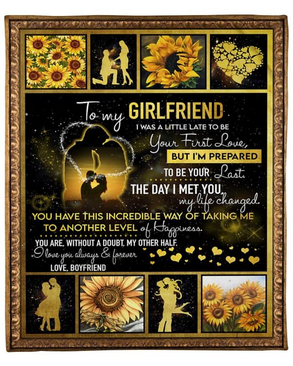 Sunflower Blanket To Express Love For Girlfriend