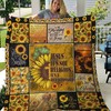 Sunflower Jesus Quilt Blanket To Show Your Love For God