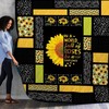 Sunflower Pattern Quilt Blanket - Beautiful and Comfy Blanket for Your Home