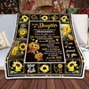 Sunflower Turtle Blanket For Encouraging Daughter