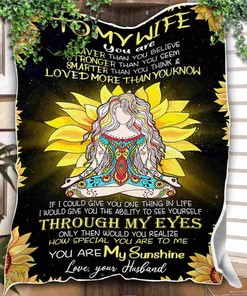 Sunflower Yoga Blanket To Celebrate Wife's Interests