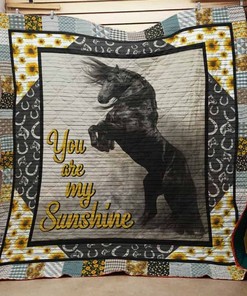 Sunshiny Horse Design Quilt Bedding Set