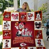 Super Bowl Liv Kansas City Chiefs All Season Collection Quilt Bedding Set with Quilt Blanket, Perfect Gifts for Fans