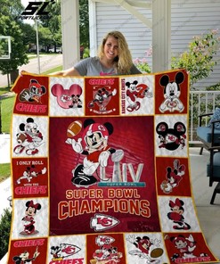 Super Bowl Liv Kansas City Chiefs All Season Collection Quilt Bedding Set with Quilt Blanket, Perfect Gifts for Fans