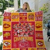 Super Bowl Liv Kansas City Chiefs Quilt Bedding Set - Perfect for Football Fans and Supporters