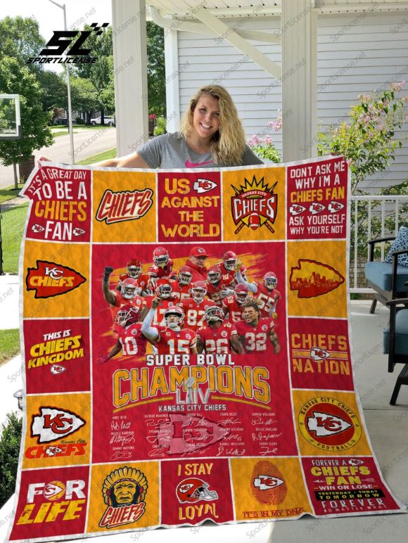 Super Bowl Liv Kansas City Chiefs Quilt Bedding Set - Perfect for Football Fans and Supporters