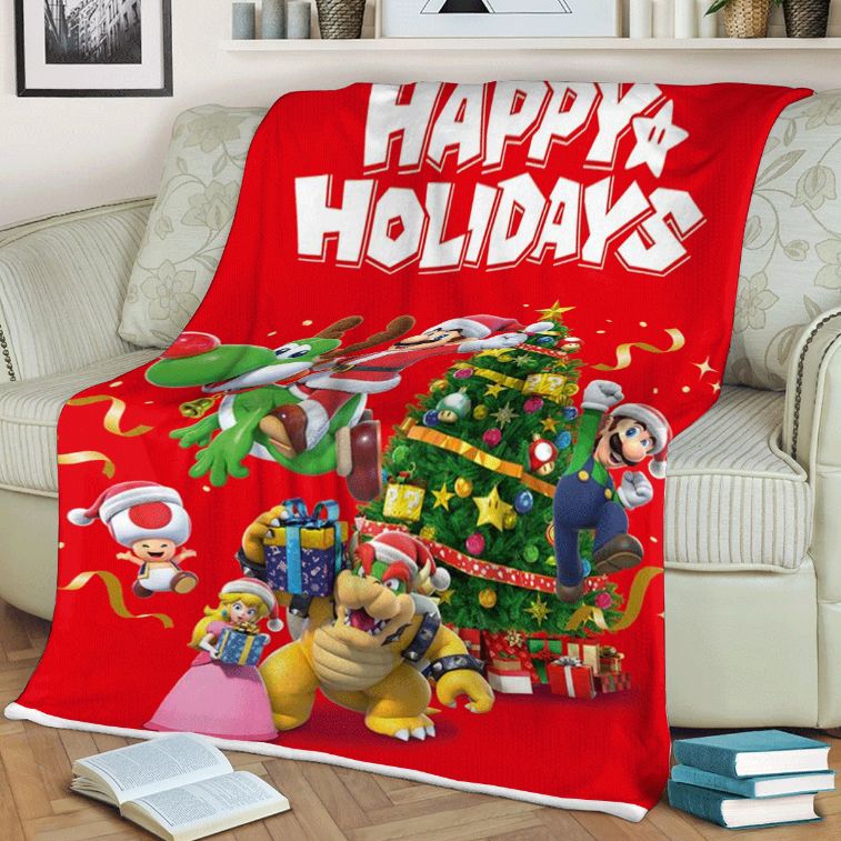 Super Mario Games Quote Quilt Bedding Set for Fans