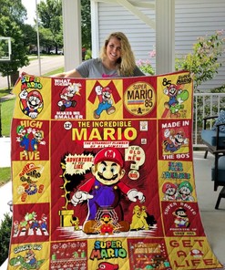 Super Mario Quilt Bedding Set Ver 3 - Ideal for Gamers