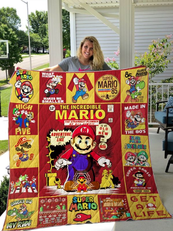 Super Mario Quilt Bedding Set Ver 3 - Ideal for Gamers