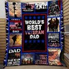 Superhero Veteran Dad Fleece Blanket: Perfect for Family