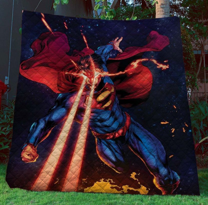 Superman Sleepy Quilt Blanket, Perfect for Comic Book Fans