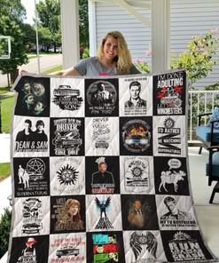 Supernatural T-Shirts Quilt Bedding Set for Fans of the Show
