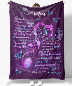 Support from Your Mom When Times Were Tough – Butterfly Blanket