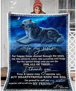 Surprise Your Sister with a Wolf Themed Blanket Gift