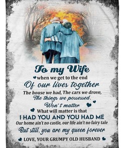 Surprise your wife with this To My Wife You Are My Queen Forever Blanket Quilt Bedding Set for Birthday