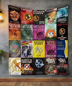 Suzanne Collins Books Inspired Quilt Bedding Set for Literature Fans