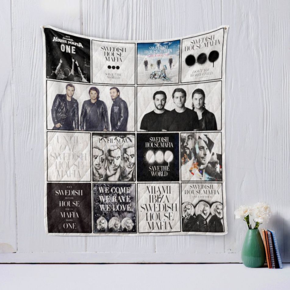 Swedish House Mafia Quilt Blanket for Dance Music Lovers