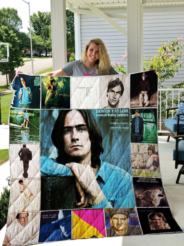 Sweet Baby James James Taylor Quilt Blanket - Perfect for Music Lovers