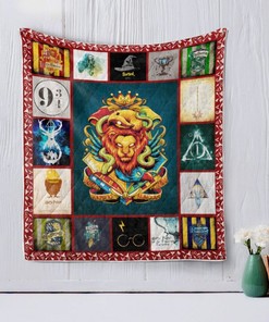Symbols of Harry Potter Art Quilt Blanket