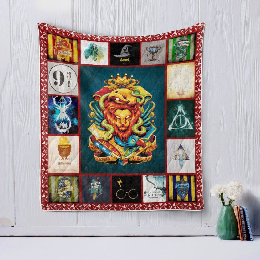 Symbols of Harry Potter Art Quilt Blanket
