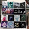 Symbols of Harry Potter Movies Quilt Blanket featuring Famous Emblems