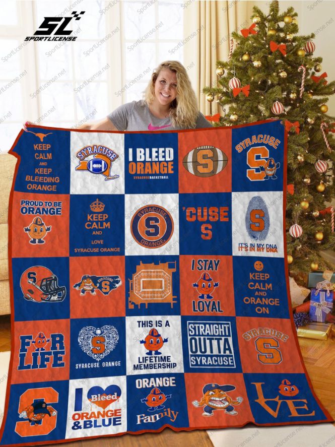 Syracuse Orange Quilt Blanket Ver 03 - Best Gifts for Sports Fans
