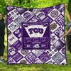 TCU Horned Frogs EST 1873 Quilt Bedding Set with Sporty Look