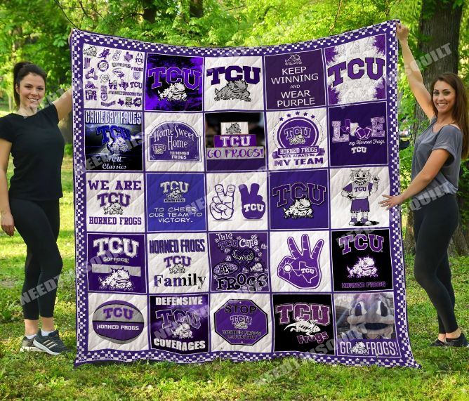 TCU Horned Frogs TcuHF Quilt Bedding Set for Fans