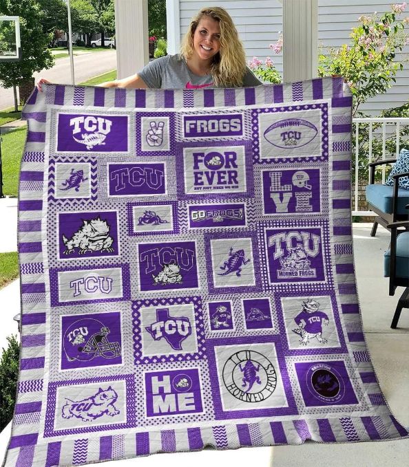 TCU Horned Frogs Ver4 Quilt Bedding Set with Stylish Design