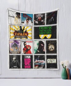 T-Pain Legend Inspired Quilt Blanket with Keywords