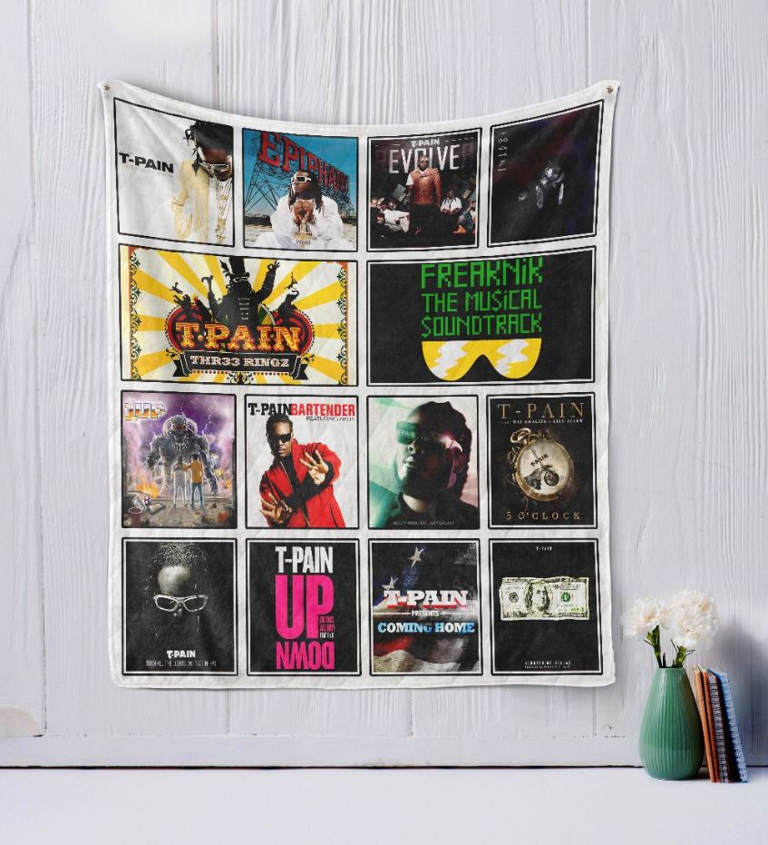 T-Pain Legend Inspired Quilt Blanket with Keywords