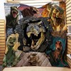 T-Rex Quilt Blanket for Dinosaur Lovers