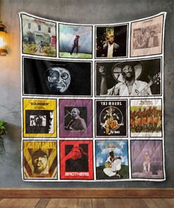 Taj Mahal album cover inspired quilt blanket for music fans