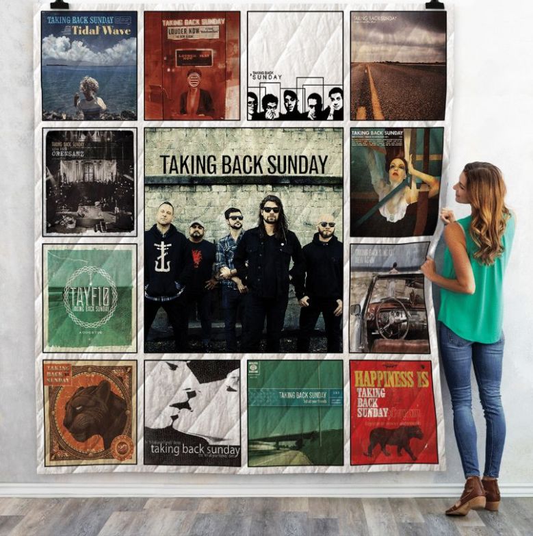 Taking Back Sunday Music Quilt Bedding Set - Ideal for Emo Music Fans