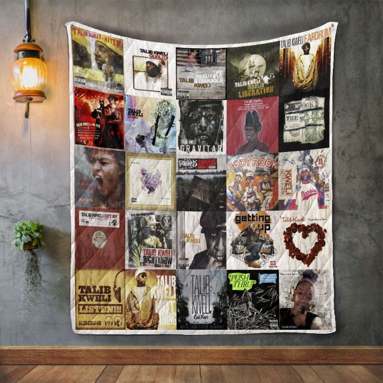 Talib Kweli Album Covers Quilt Bedding Set for Fans of the Rapper