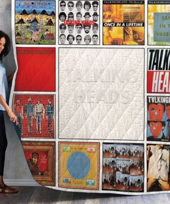 Talking Heads Albums Themed Quilt Blanket For Music Lovers