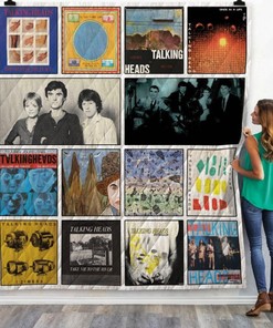 Talking Heads Music Quilt Blanket, Perfect Gift For Fans