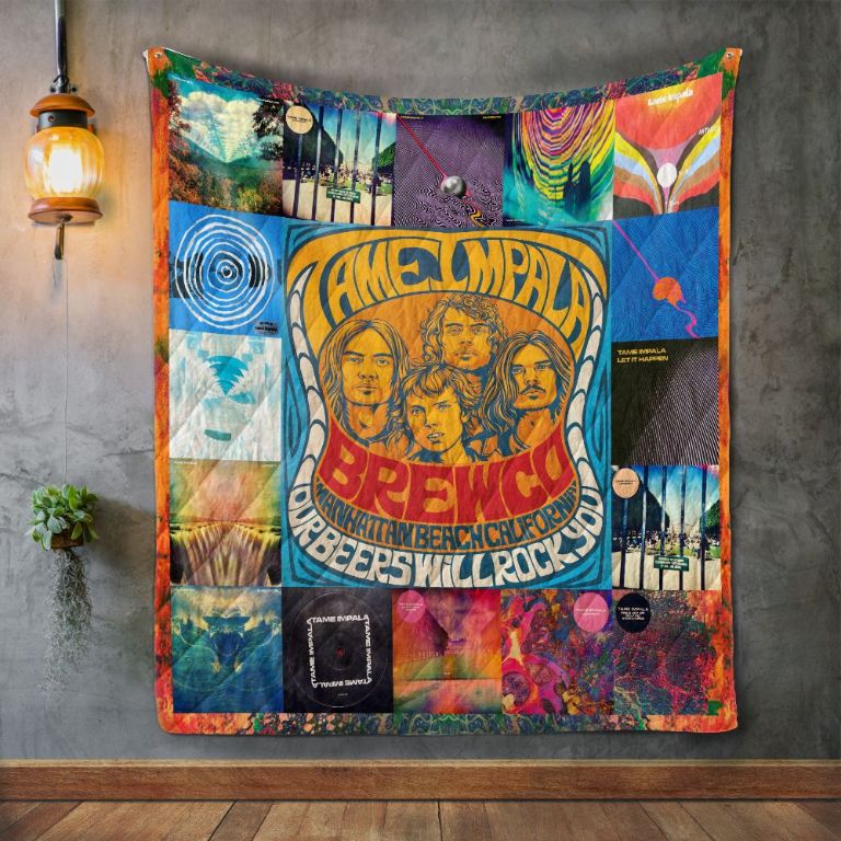 Tame Impala Quilt Bedding Set - Get lost in the music with this whimsical Tame Impala quilt bedding set