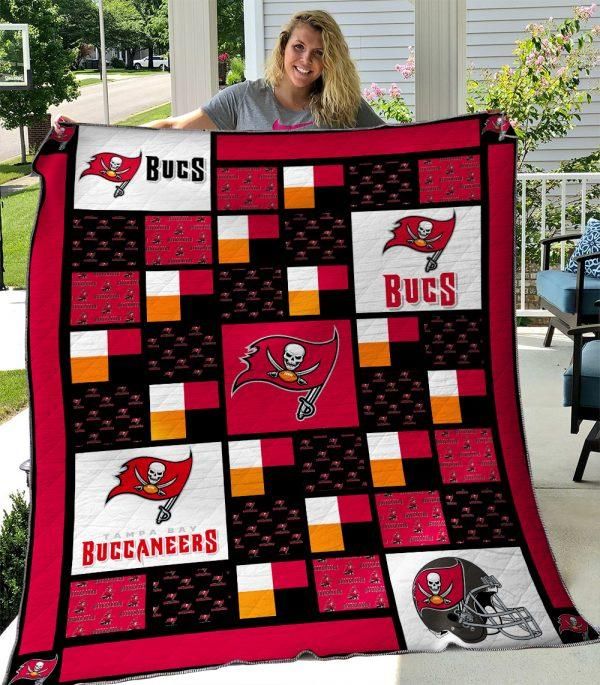 Tampa Bay Buccaneers NFL Inspired Quilt Bedding Set