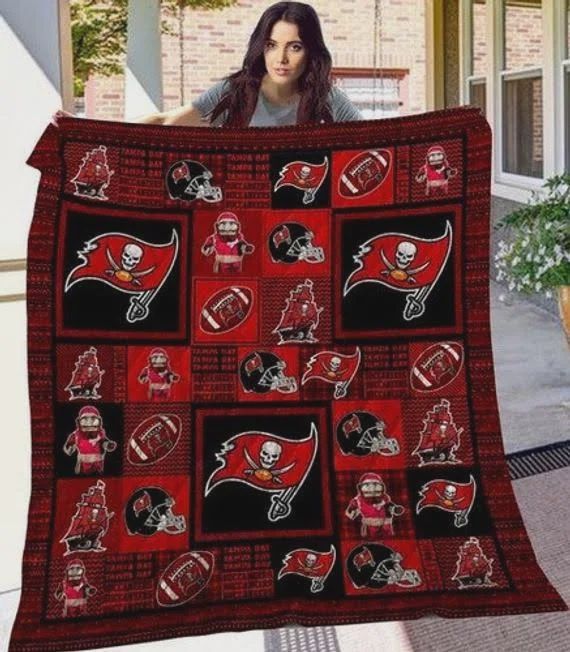 Tampa Bay Buccaneers NFL Team Fan Quilt Blanket