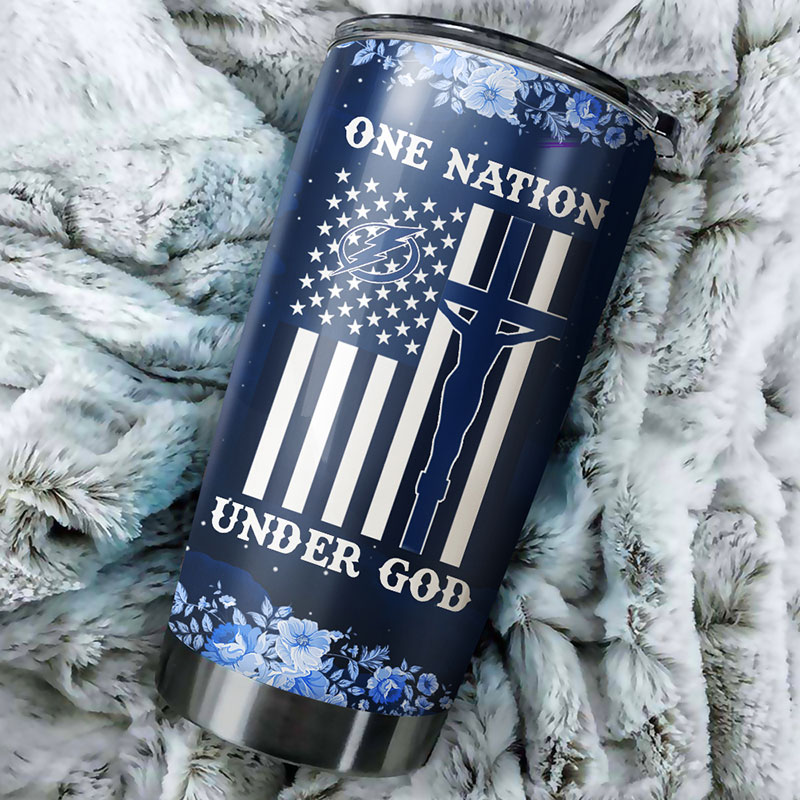 Tampa Bay Lightning NHL Tumbler - One Nation Under God