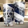 Tampa Bay Lightning NHL Tumbler with a Unique Skull Design