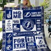 Tampa Bay Lightning Quilt Bedding Set 03 for Sports Fans