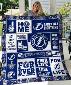 Tampa Bay Lightning Quilt Bedding Set 03 for Sports Fans
