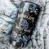 Tampa Bay Rays MLB Tumbler for World's Best Moms with personalized design and MLB logo