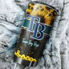 Tampa Bay Rays MLB Tumbler with Beautiful Sunflower Design